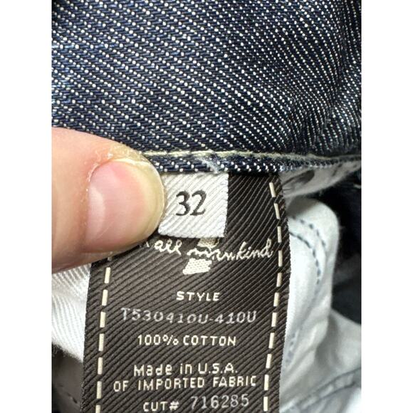 7 For All Mankind Women's A Pocket Bootcut Blue Denim Jeans - 32 (30x25) - Picture 6 of 6
